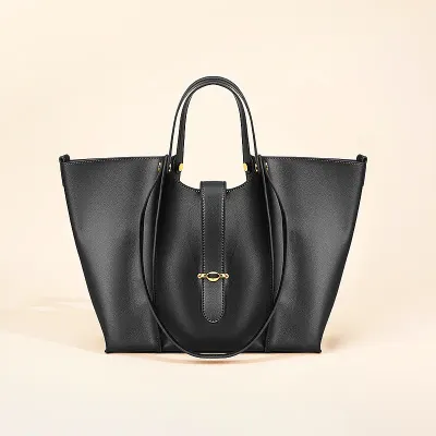COWHIDE ALL-MATCH COMMUTER TOTE BAG